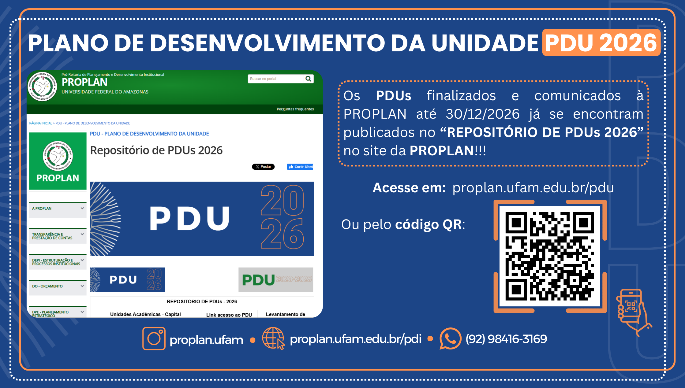 PDUs 2026 foram publicados no 