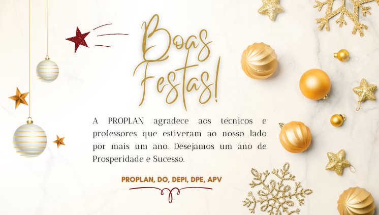 A PROPLAN agradece aos técnicos e professores