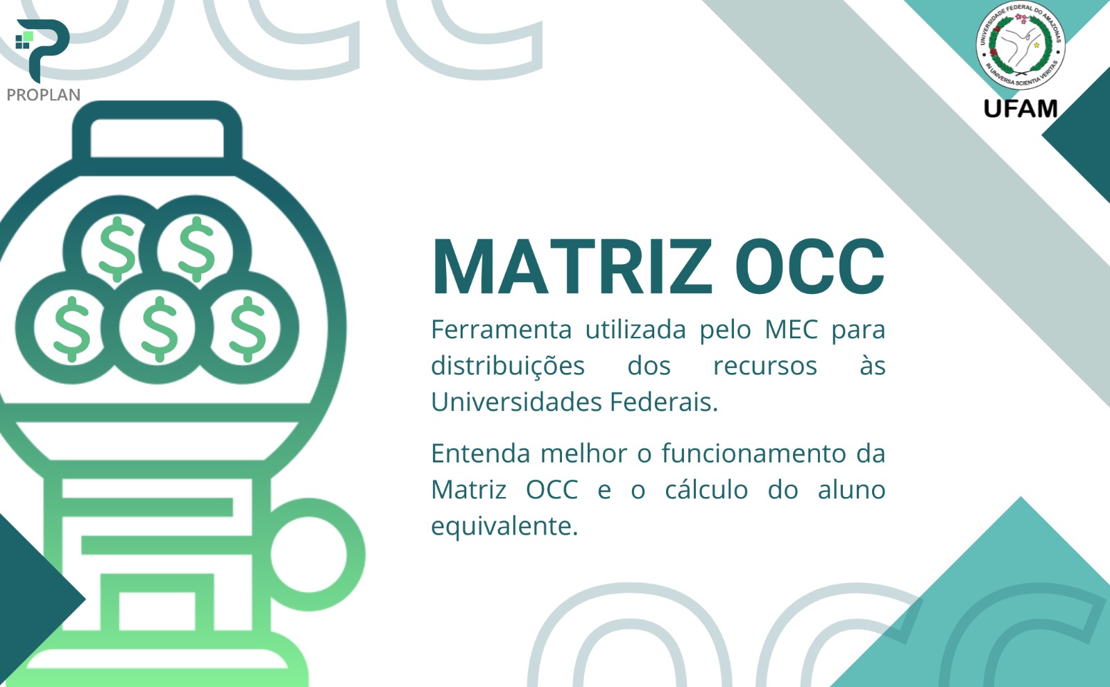 Matriz OCC (Orçamento de Outros Custeio e Capital) 